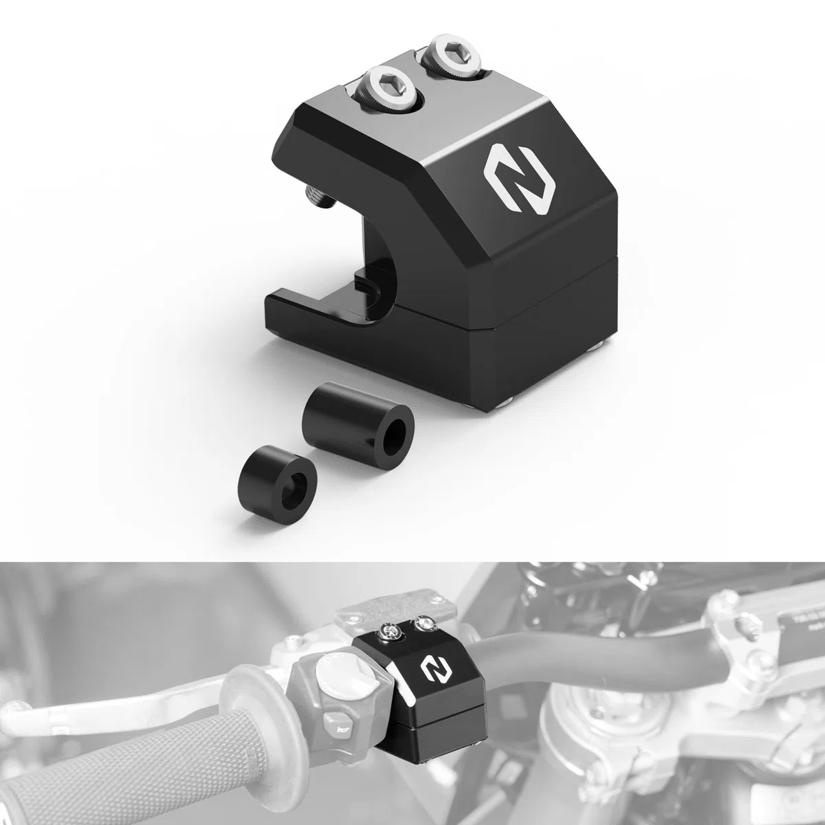 NICECNC Refuerzo de Cilindro Maestro de Embrague Delantero Negro Compatible with el Sistema de Embrague Braktec Compatible with Gas Gas EC 250/250F/350F/300 2021-2025 EX 250 300 2024-2025 Ver Ajuste