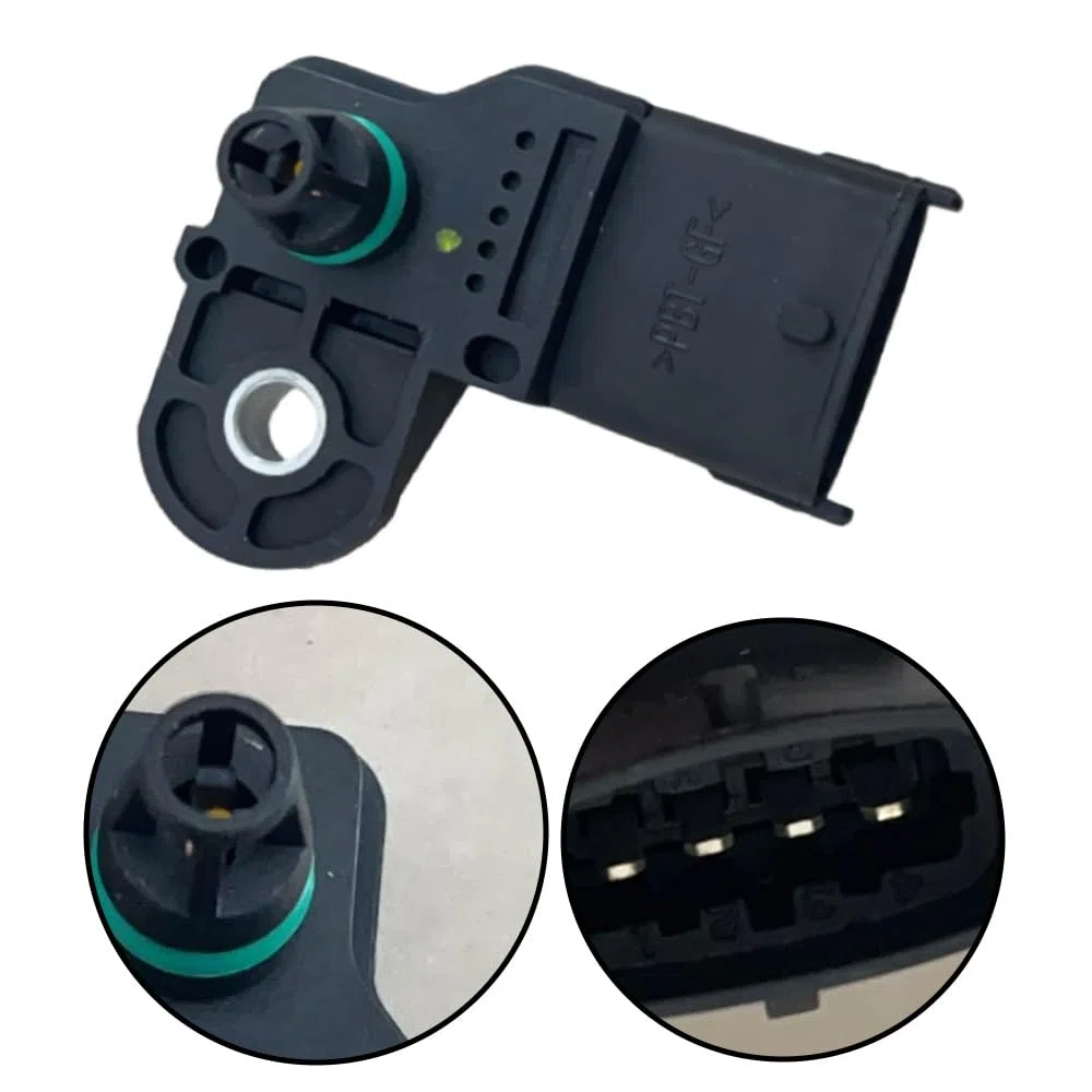Sensor de presión de colector, MAP Manifold Boost Sensor de presión de aire absoluto compatible con Ford Ranger (ES, ET) 3.0 TDCi 2006-2012, 0281002680