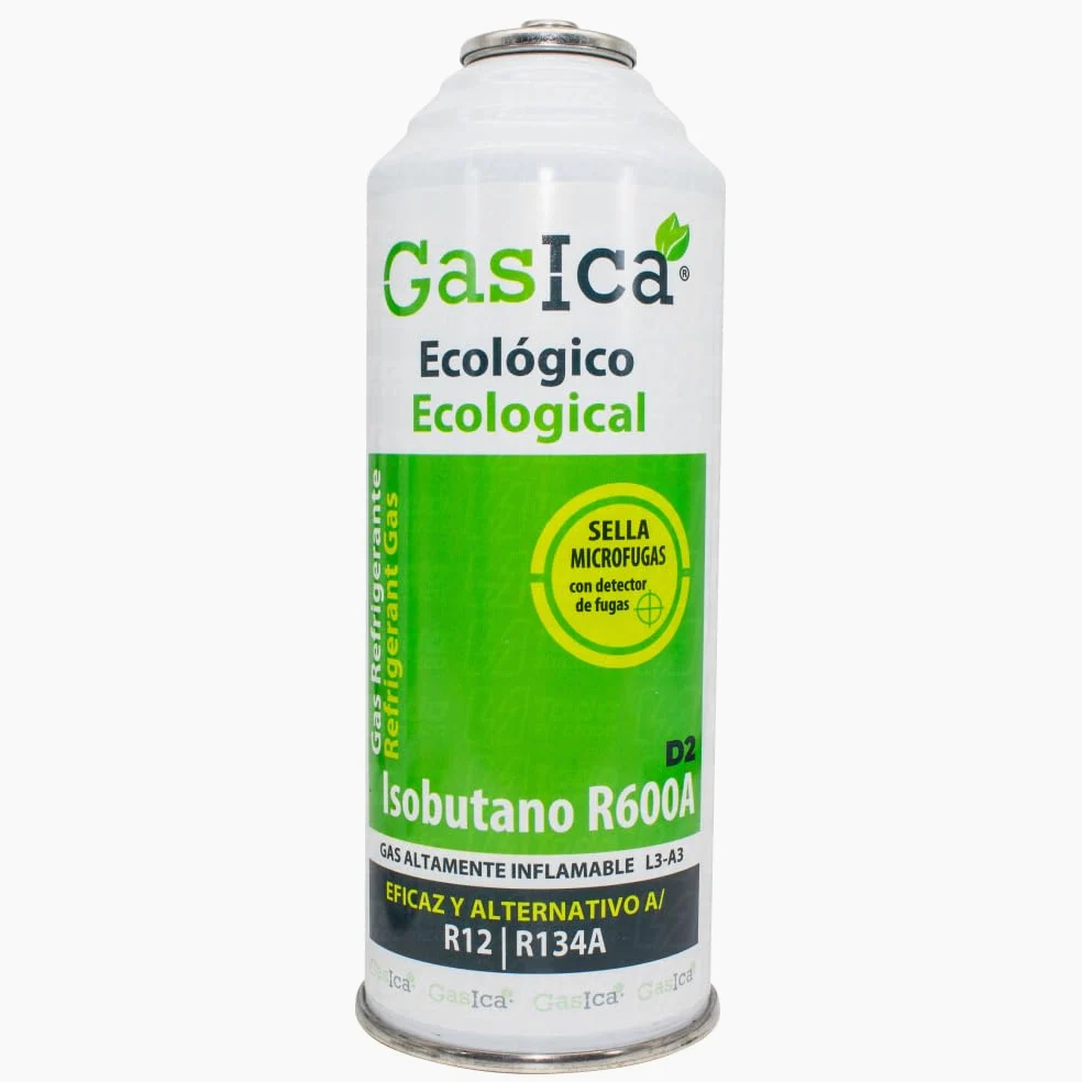 Gasica D2 226g. Bombona Refrigerante Orgánico Ecológico Sustituto del R12 y R134A para Recarga de Aire Acondicionado Coche y Neveras