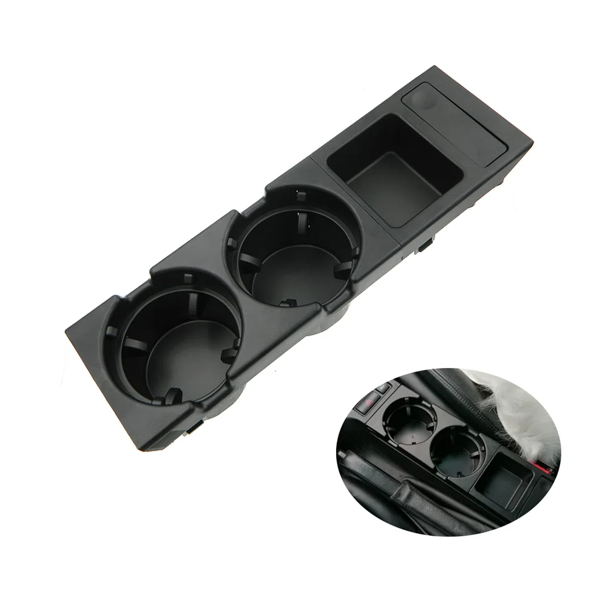 Posavasos para e46, KASturbo Soporte de Bebida Consola para BM-W Serie 3 51168217953 Centro Delantero 51168217957