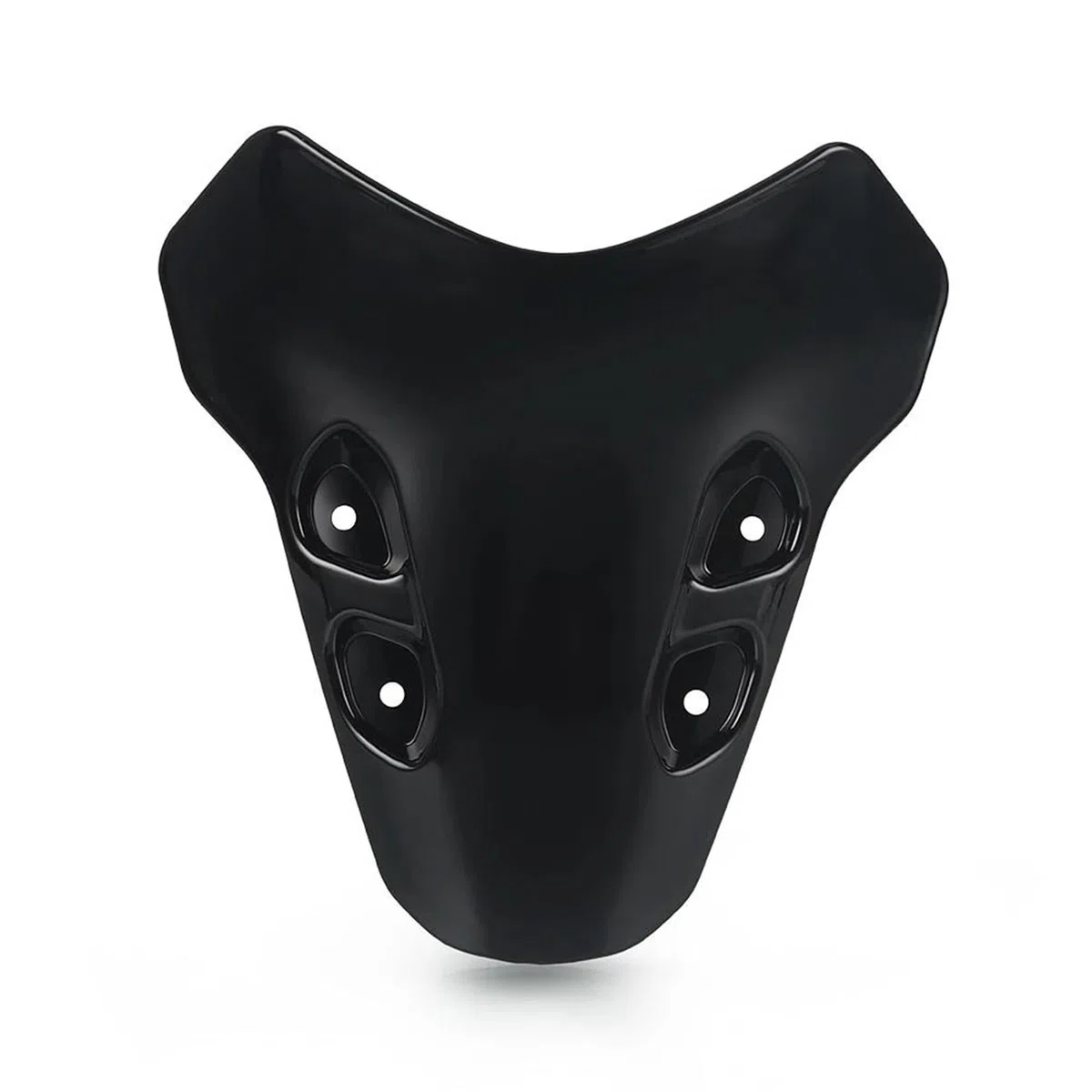 Cúpula Y Deflector De Viento para Motocicleta para Yamaha MT07 2021-2024 — Visera De Doble Burbuja Parabrisas para Motocicleta(Negro)