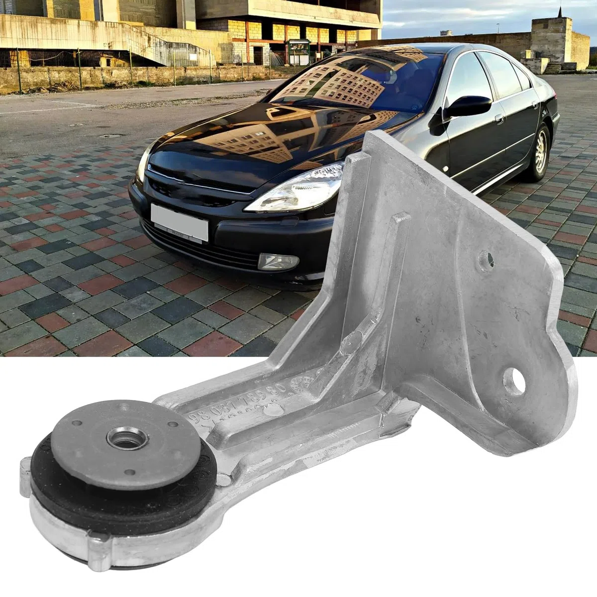 Yctze Soporte del Intercooler 9803778980 Reemplazo del Conjunto del Soporte del Cojinete de Montaje del Intercooler de Metal para 308 5008 Soporte del Intercooler