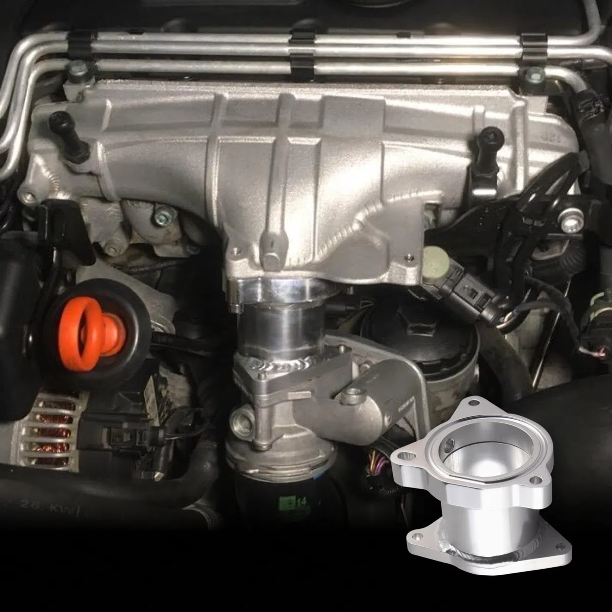 Kit Anular Egr 1.9tdi 2.0tdi, Supresor Egr 1.9 Tdi 2.0 Tdi Para Mk5 Mk4 Mk2 A3 A4 A4 A6 Q5, Tubo De Reemplazo De La Válvula