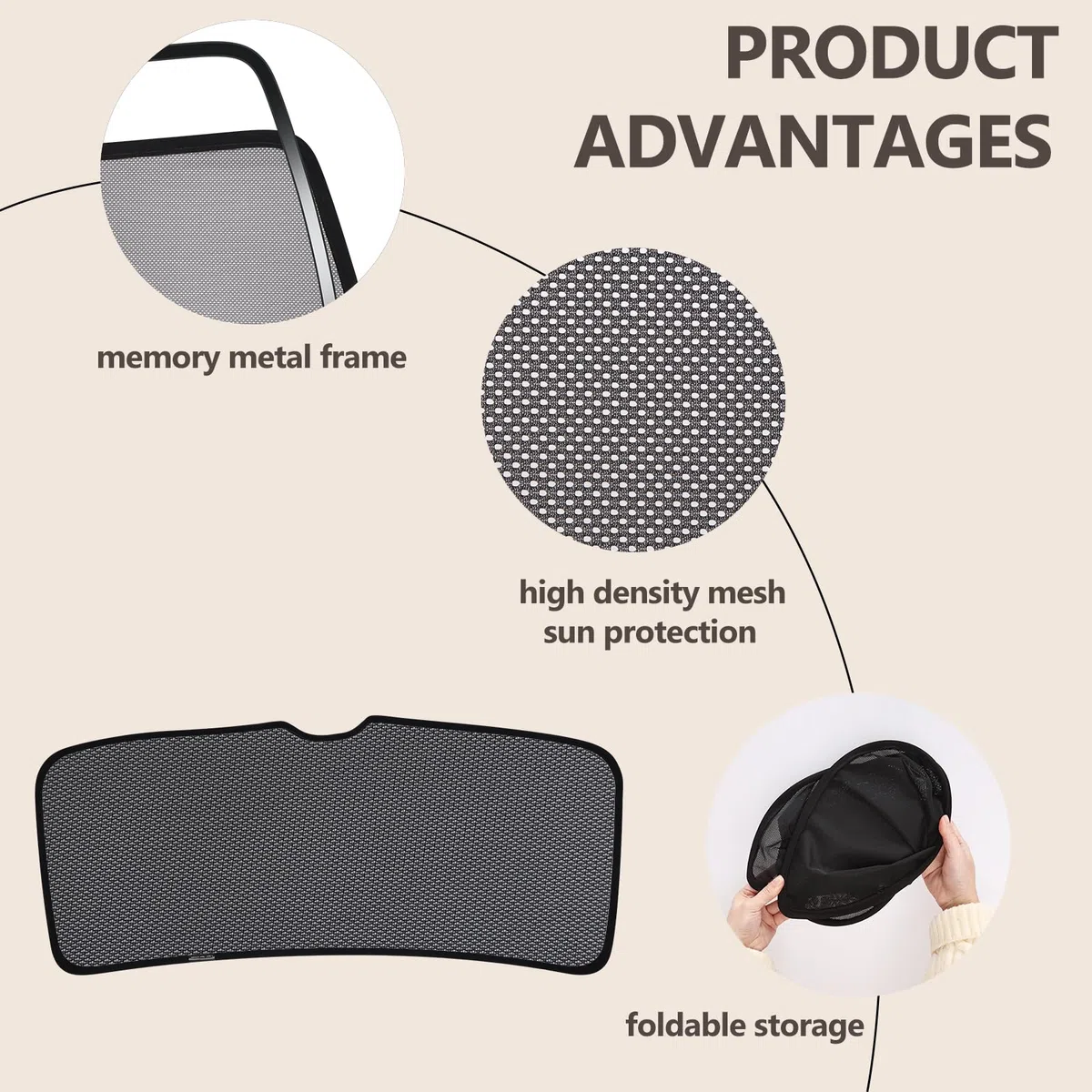 ZATOOTO Parasol Ventanas Traseras Coche para VW Golf 7 2015-2021, Protección Solar, Antirrayos UV, Apto para Niños, Plegable