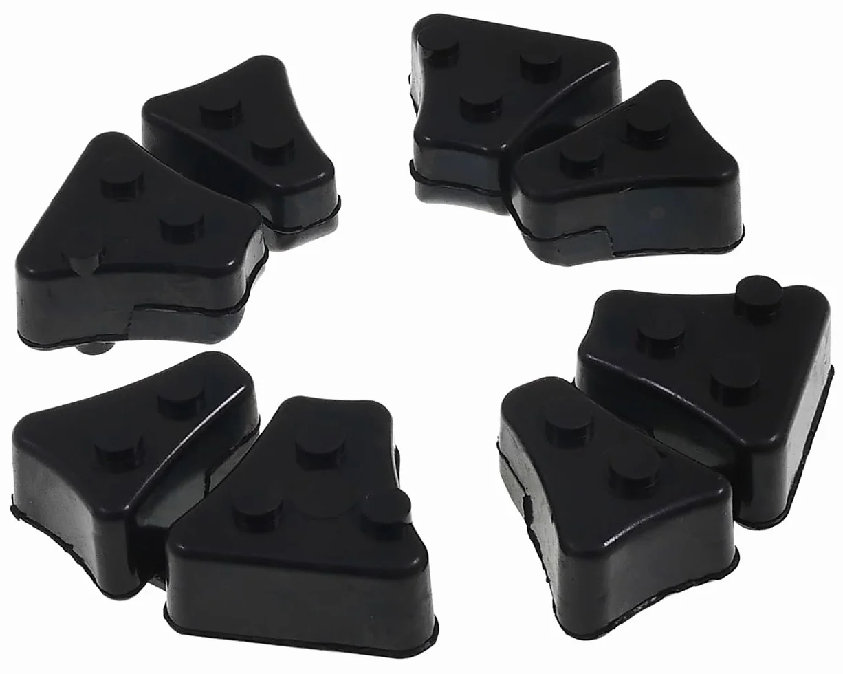 Juego de amortiguadores de rueda trasera para Yamaha MT-03 XT 600 660 XTZ XV 125 250 XVS 250 – 4 piezas – goma negra