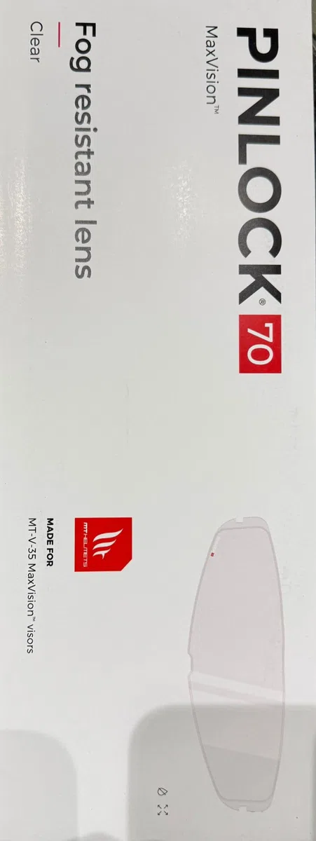 MT Helmets Pinlock para MT Thunder 4 SV, Stinger 2, Braker V28 Full Vision