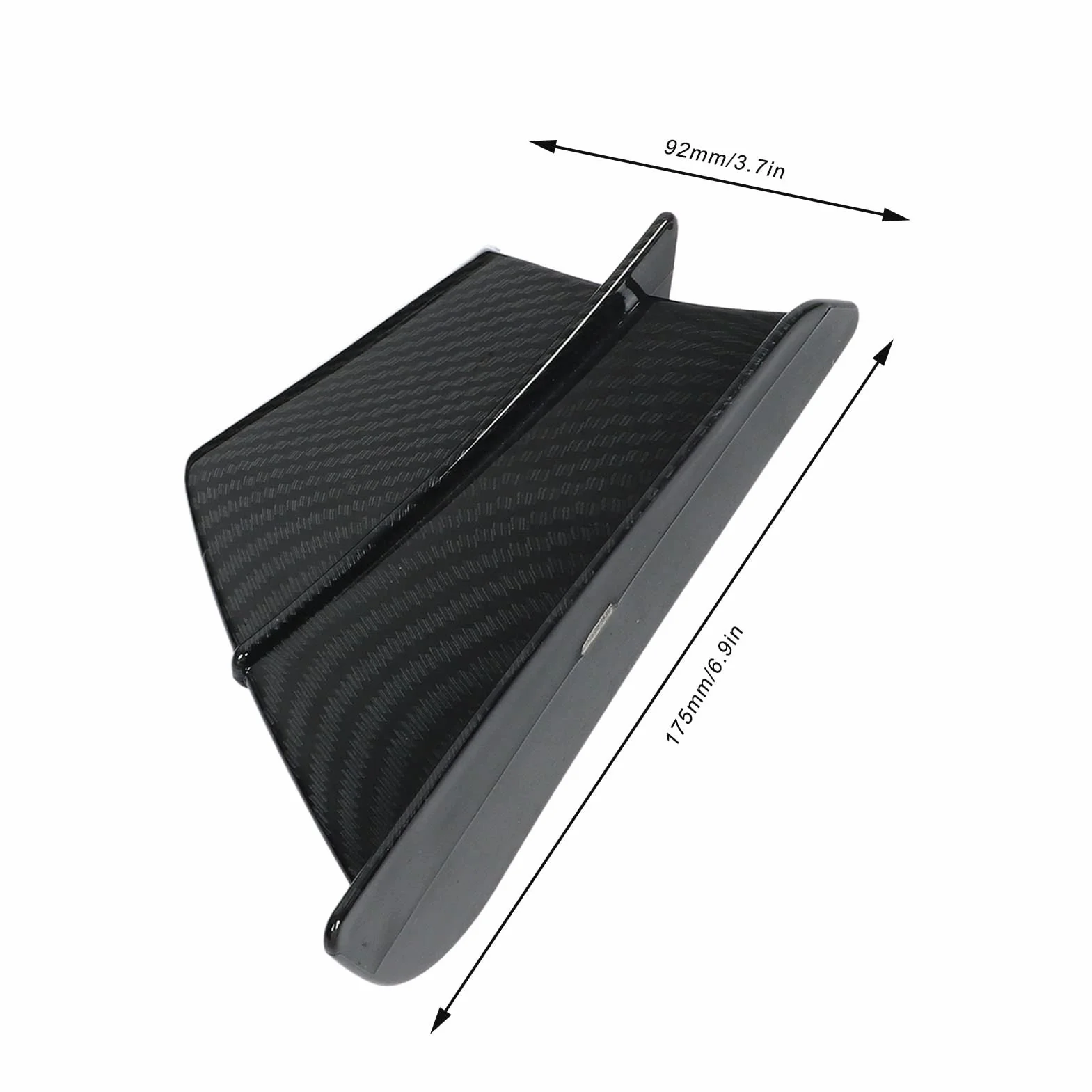 Aramox 1 par de Alas de Viento Universales para Motocicleta, Carenados Laterales de Fibra de Carbono Brillante, Juego de Alas Aerodinámicas para Motocicleta