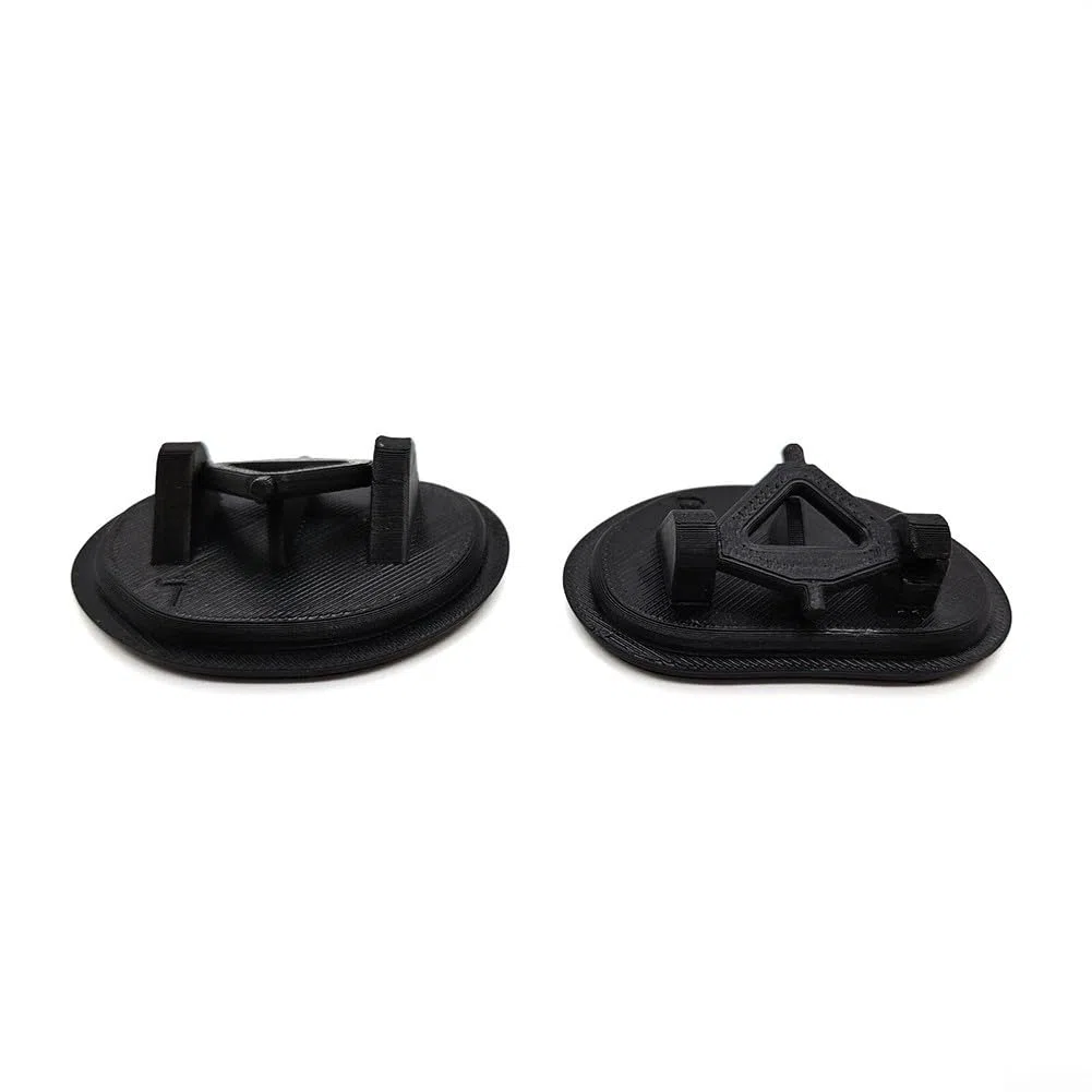 Par de tapas de arandela de faros delanteros compatibles con BMW Z4 E85 E86 2002-2008, repuesto de plástico ABS para OE 51117078261 51117078262, negro