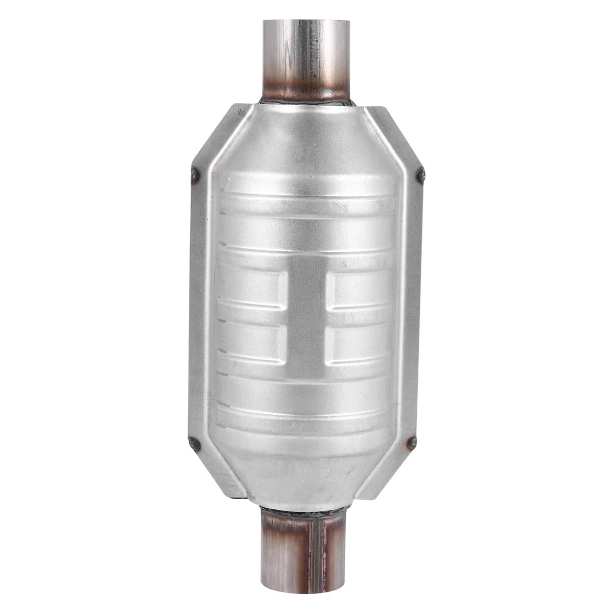 Convertidor Catalítico Universal con Entrada/Salida, con Conexión O2 y Escudo Térmico 53004 Convertidor Catalítico para Automóvil de Acero Inoxidable