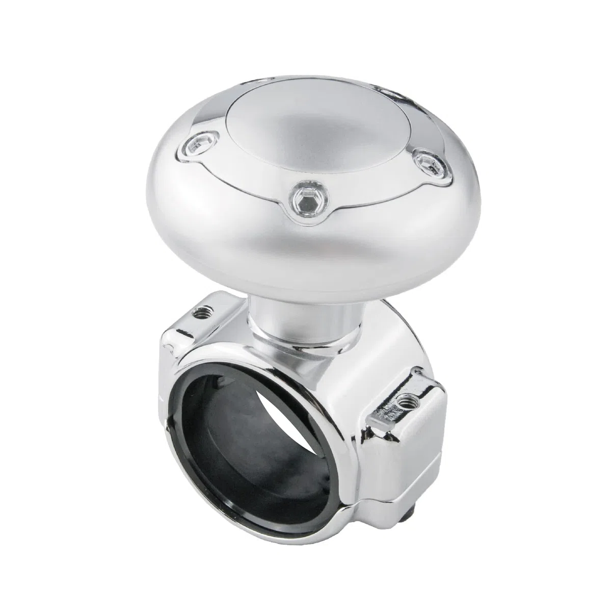 Empuñadura Universal Grande para Volante para Coche, camión, Tractor, Barco hipersónico (Plata)