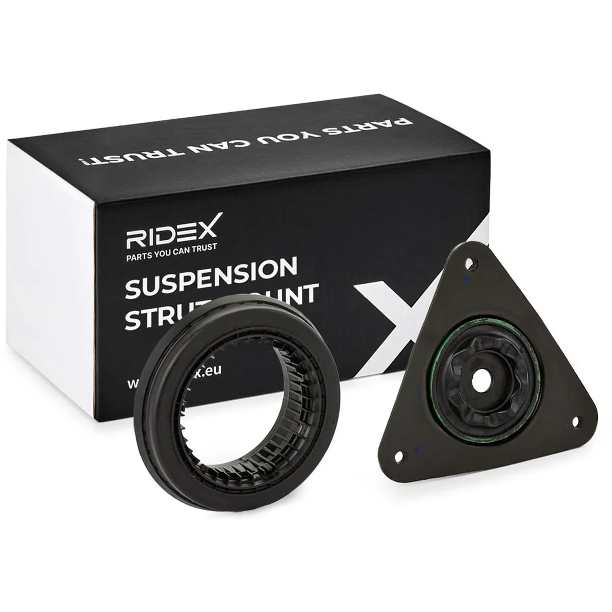 RIDEX 1180S0550 Copela de amortiguador Delantero con rodamiento de bolas Compatible con NISSAN Qashqai II J11, J11