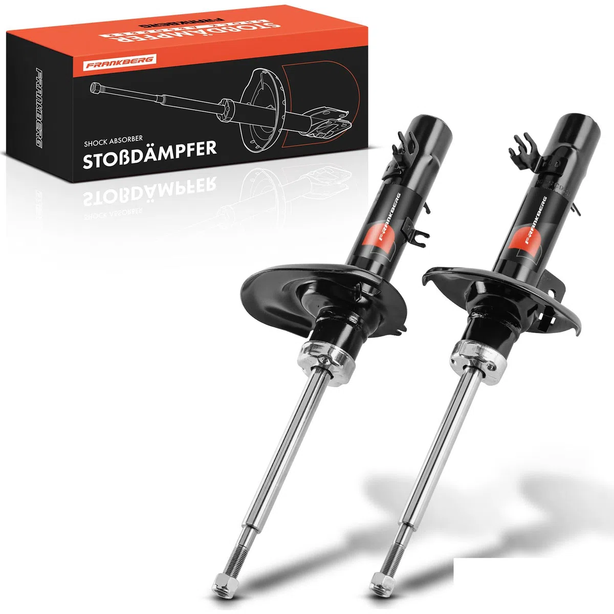 Frankberg 2 amortiguadores de choque delantero izquierdo y derecho, presión de gas de 510 mm, compatible con 2008 I CU 2008 I Van CU Replace# 3338004,9810915580