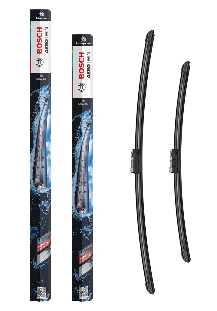 Bosch Aerotwin eA 088 S Limpiaparabrisas Frontal - Set de 2 Escobillas de Recambio para más Seguridad al Conducir, con Adaptador Multi-Clip Premontado, 65 cm / 50 cm, Embalaje Fino y Compacto
