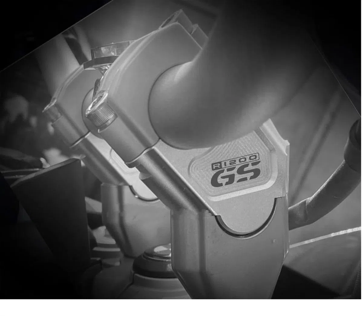 Elevador De Manillar De Motocicleta para B&MW R1200GS 2004-2008 R 1200 GS Adventure 2005-2008 Abrazadera De Manillar De Montaje De Barra Espaciador Elevador de Manillar(Negro 1)