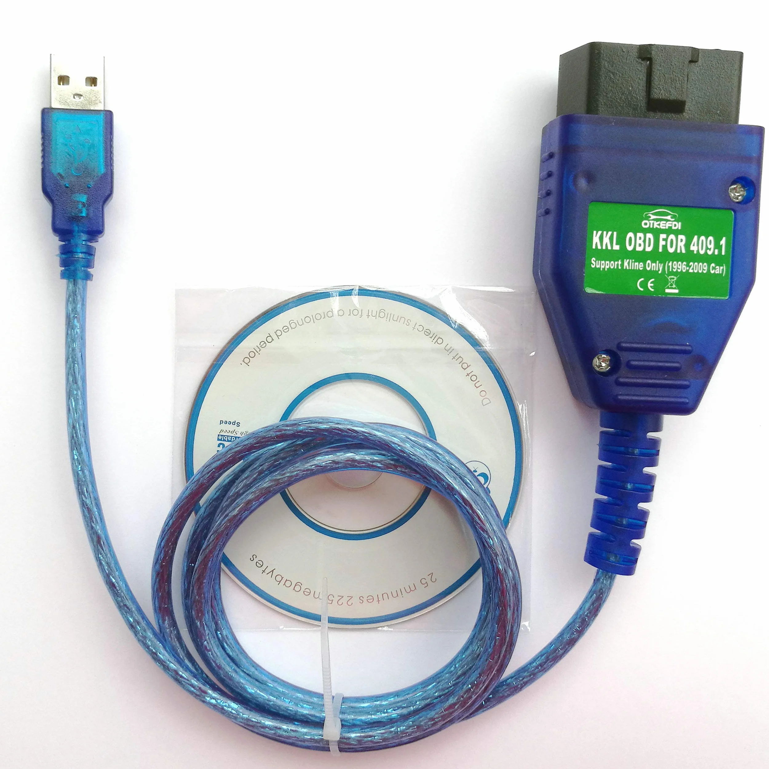 KKL 409.1 OBD USB Interfaz,Herramienta de diagnóstico KKL 409.1 OBD2 - Escáner KKL OBDII Cable OBD KKL 409.1