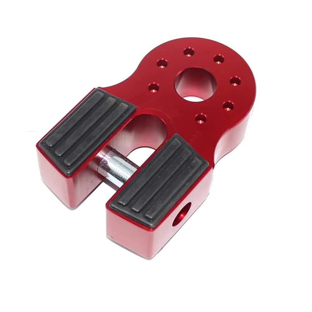 Riloer Conector de cabrestante de 30,000 lbs, conector de gancho de remolque de cuerda de gancho de cabrestante, conector de gancho de remolque de rescate de aleación de aluminio de montaje