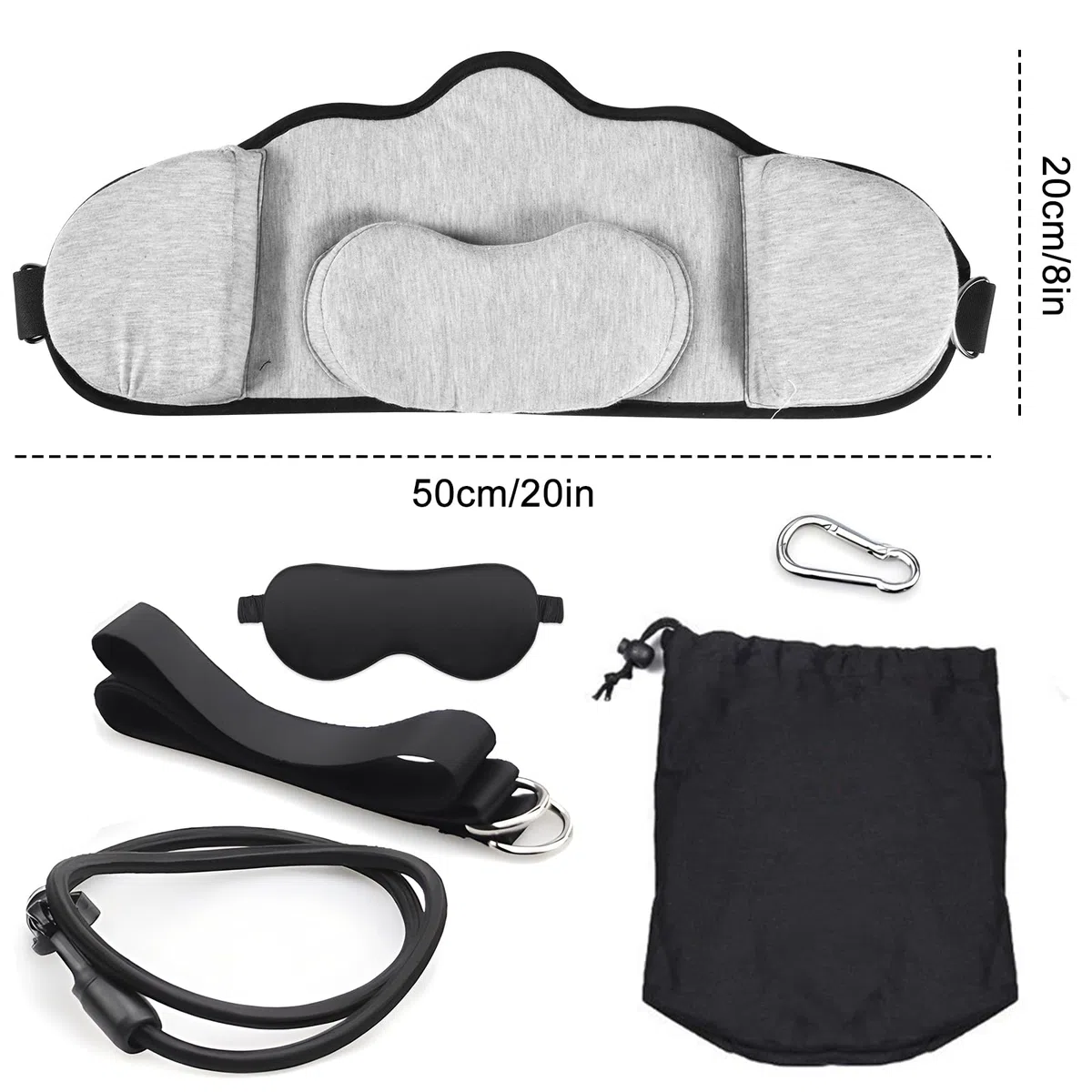 Hamaca de Cuello Cervical, Hamaca para Cabeza de Cuello, Tracción Cervical, Tracción Cervical Portátil, Hamaca Cervical para Aliviar el Dolor, Hamaca para Cuello Relaxion Masajeador
