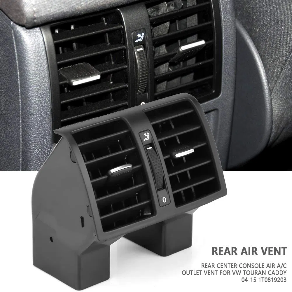 Salida de Aire Acondicionado Trasera, Luft A/C Auslassentlüftung für Die Hintere Mittelkonsole für 04-15 1T0819203