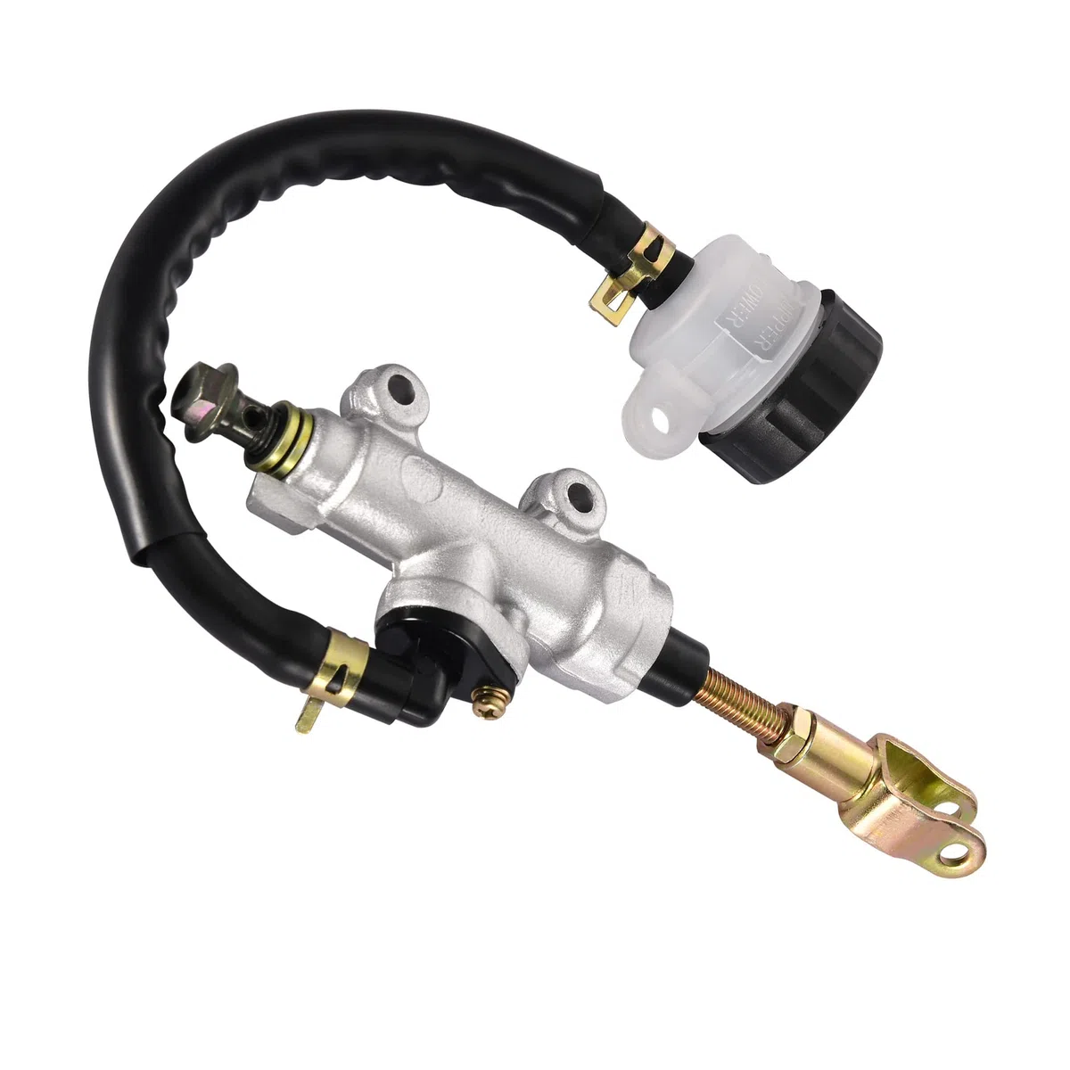 WOOSTAR Cilindro Maestro Freno Trasero con Deposito Liquido Reemplazo para China 50cc 70cc 90cc 110cc 125cc ATV Dirt Pit Bike