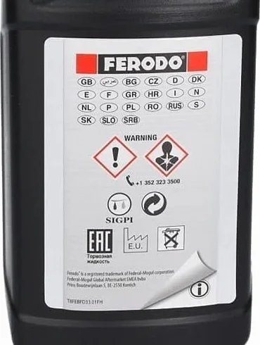 Molyrrd Ferodo FBX100A - Líquido de frenos FBX100 DOT 4 lata de 1 litro.
