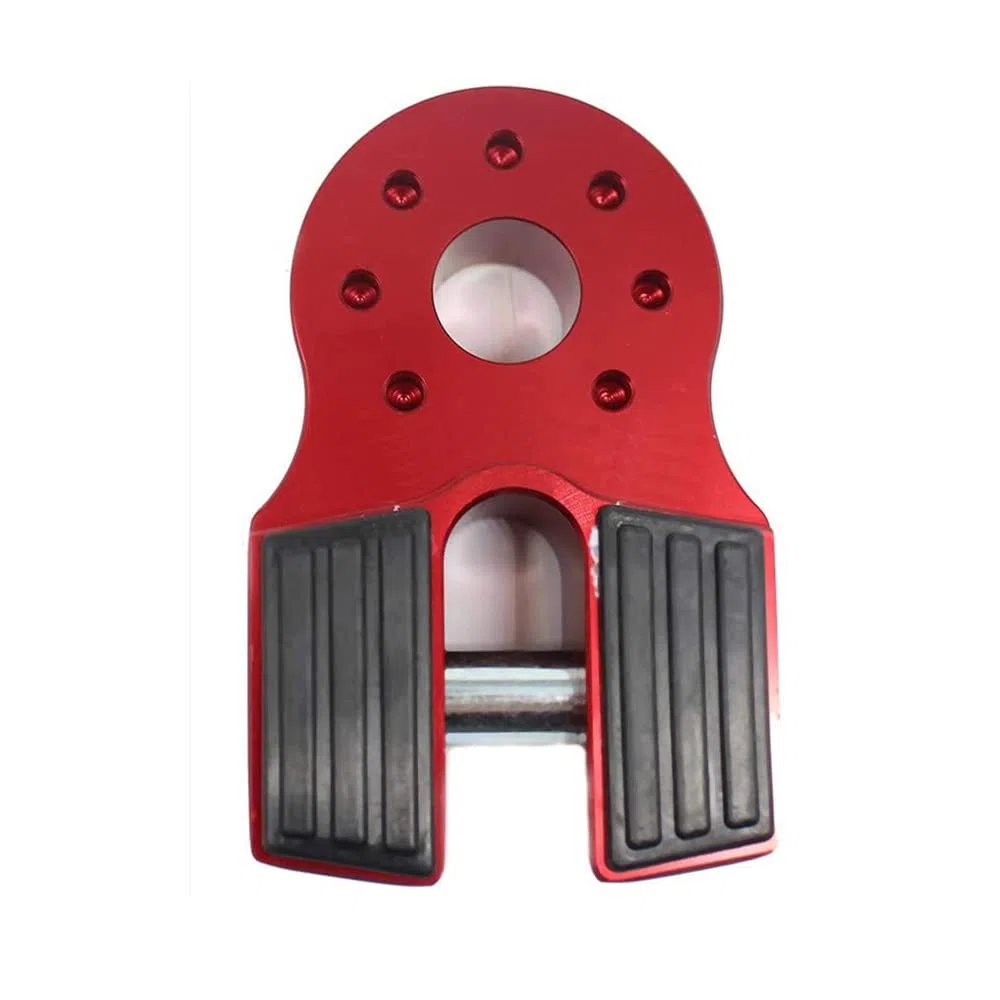 Riloer Conector de cabrestante de 30,000 lbs, conector de gancho de remolque de cuerda de gancho de cabrestante, conector de gancho de remolque de rescate de aleación de aluminio de montaje