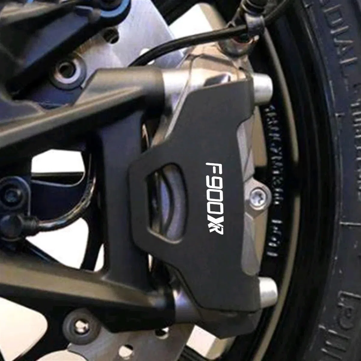 Compatible con BMW F900 F 900 XR F900XR TE 2024 2023 2022 2020 2021 Accesorios de Motocicleta CNC Cubierta de Pinza de Freno Delantera Protección(Black)