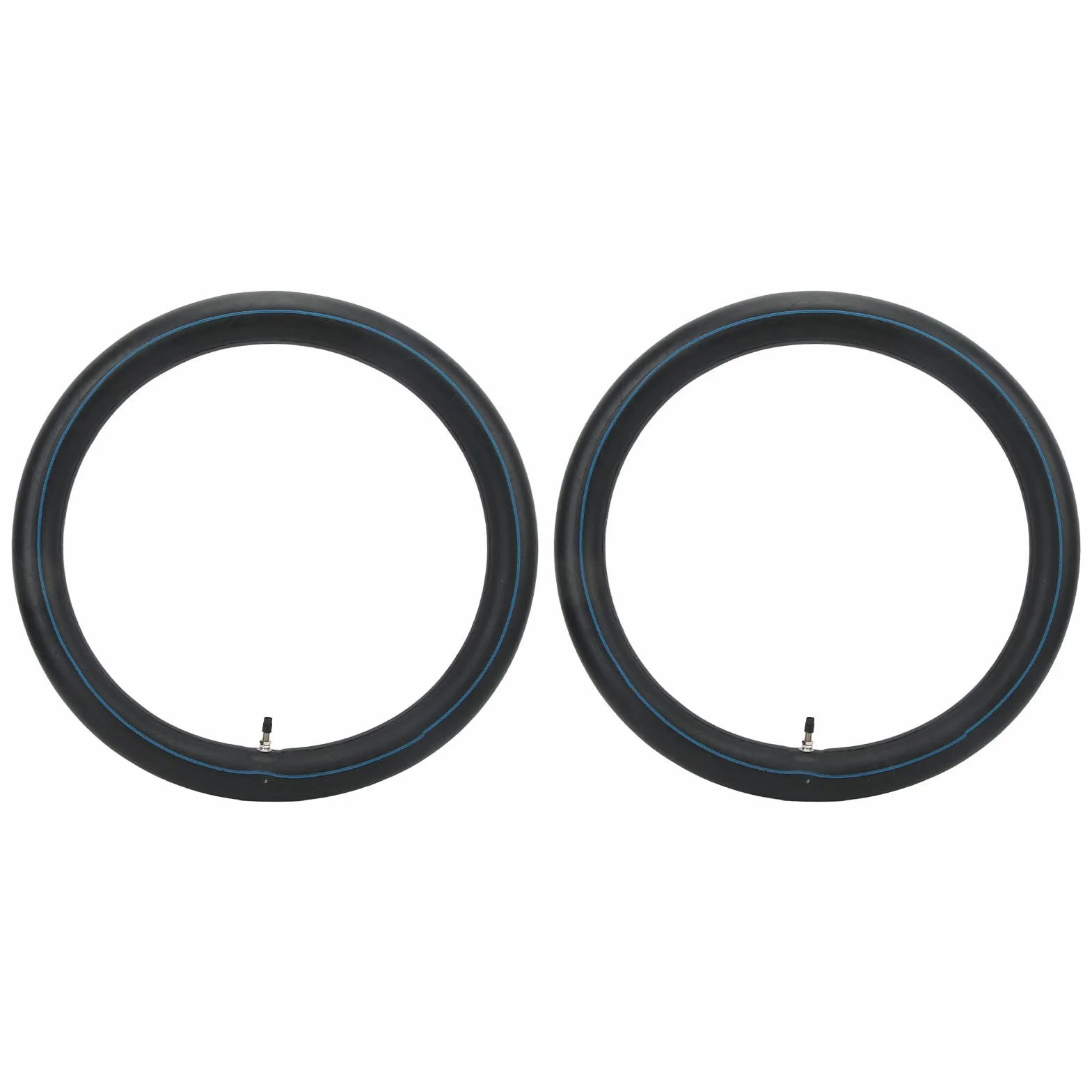 Asixxsix 2.50-18 2.75-18 3.00-18 Tubos Interiores de Motocicleta, 2 Piezas Tubos de Neumático de Motocicleta de Goma Premium con Vástago de Válvula Recta TR4 Tubo de Motocicleta de 18 Pulgadas