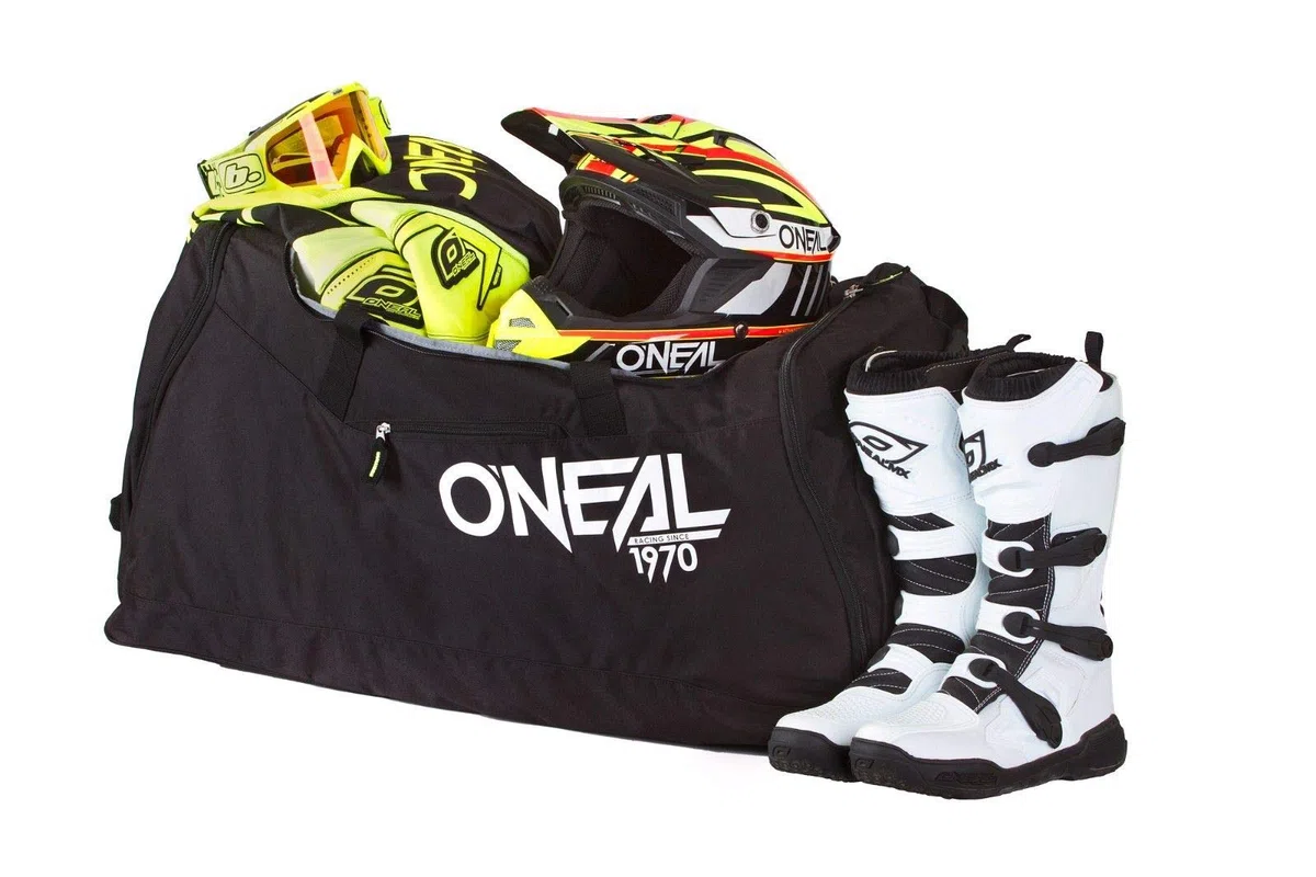O'NEAL | Accesorios | Motocross Enduro | Poliéster 600D Duradero, Correa de Hombro Acolchada, Paneles de protección de plástico | Bolsa de Equipo O'NEAL TX 8000 | Negra | Tamaño 89 x 41 x 38 cm