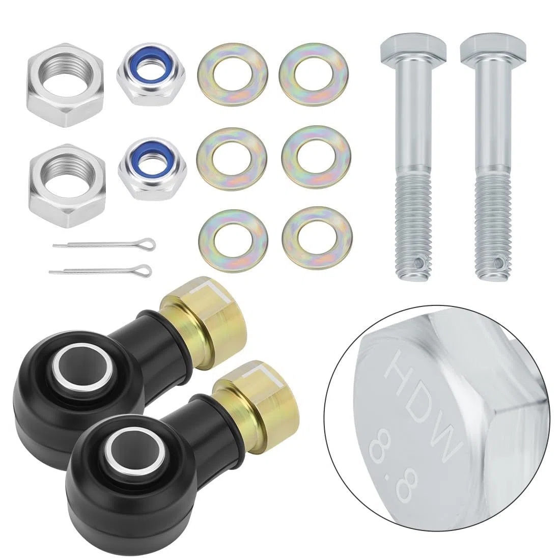 Kit de terminales de dirección exterior para Polaris RZR 570 800 900 1000 Ranger 400 425 500 570 700 800 900 1000 Diesel TM EV ETX ACE 325 500 570 900