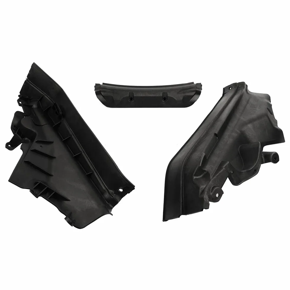 51717169419 Motor Compartimiento Superior Partición Panel Mamparo Kit 3PCS Compatible con X5 E70 2006-2013, E70 LCI 2009-2013, X6 E71 2008-2014, E72 Hyb 2009-2011 Huiruhy