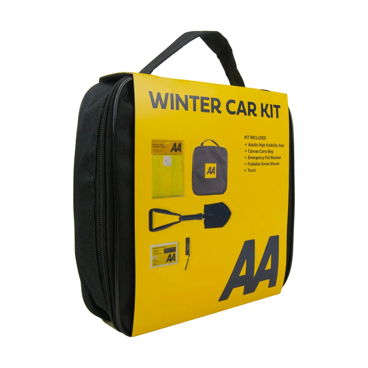 AA Kit de coche de invierno con pala de nieve plegable