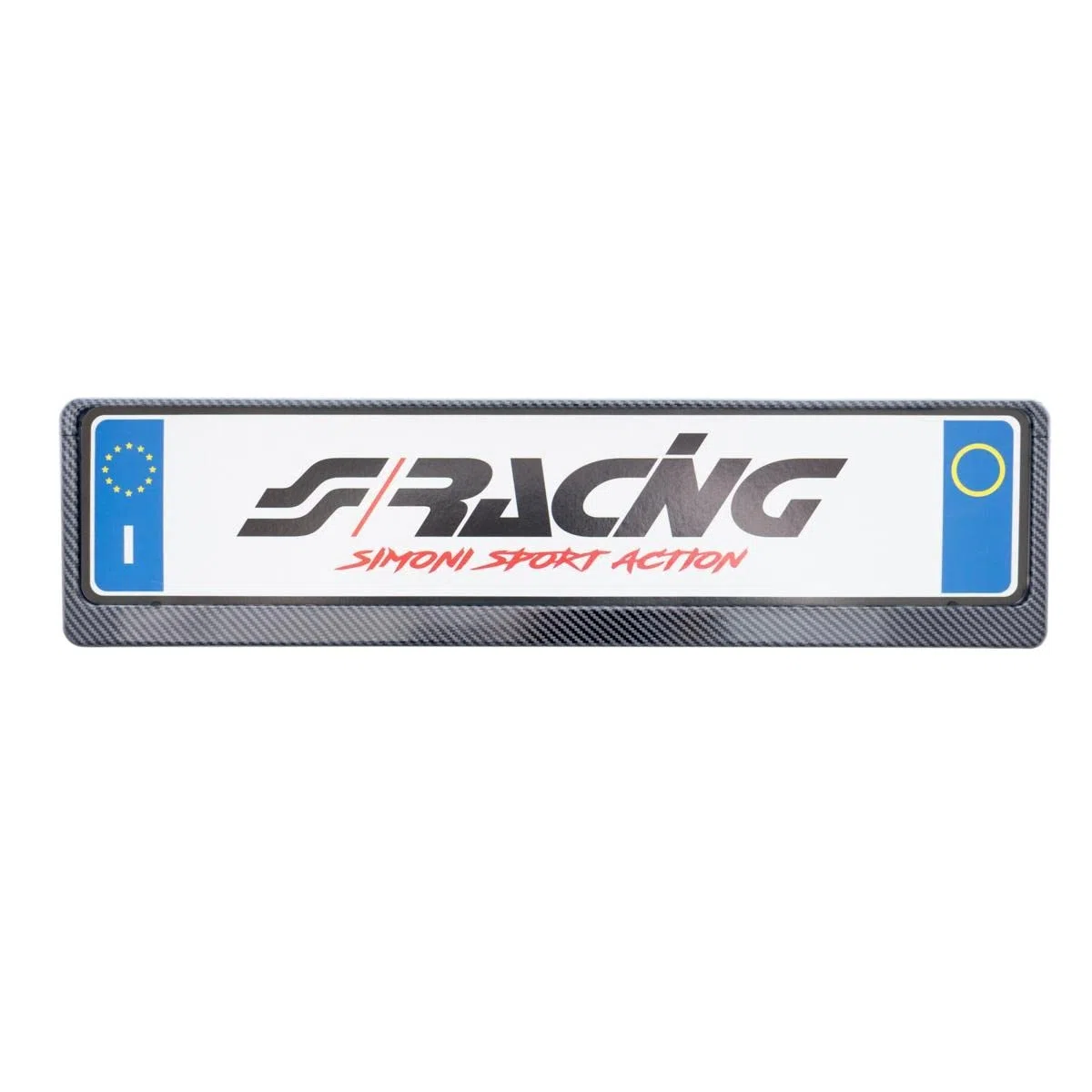 Simoni Racing PTX/CL - Soporte de matrícula Universal Trasero Carbono Look