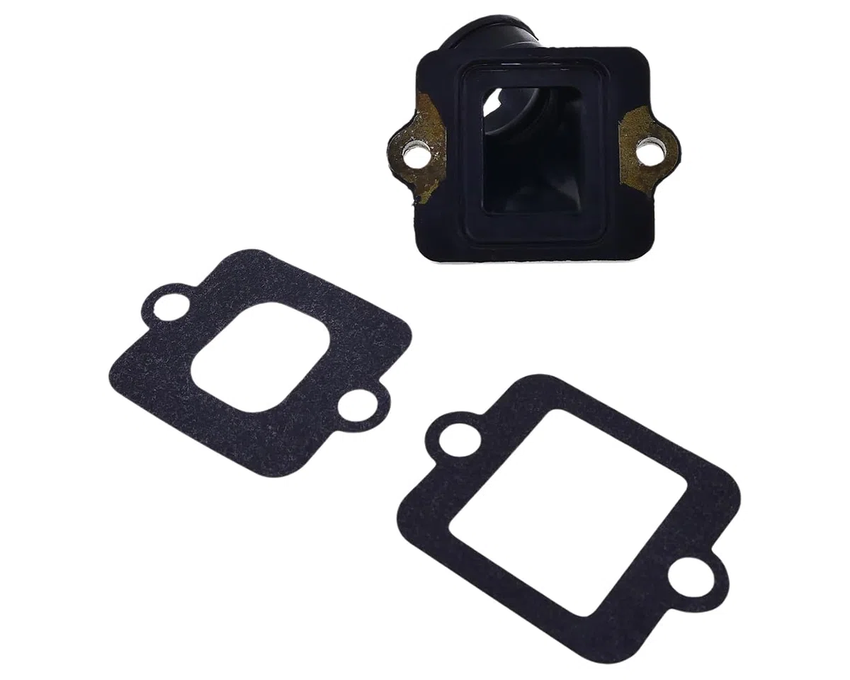 2EXTREME tobera admisión + junta estándar compatible con Piaggio 50ccm 2T – NRG, TPH, Zip, Gilera Runner, Ice, Aprilia SR50 – 21 mm paso, 23 mm conexión