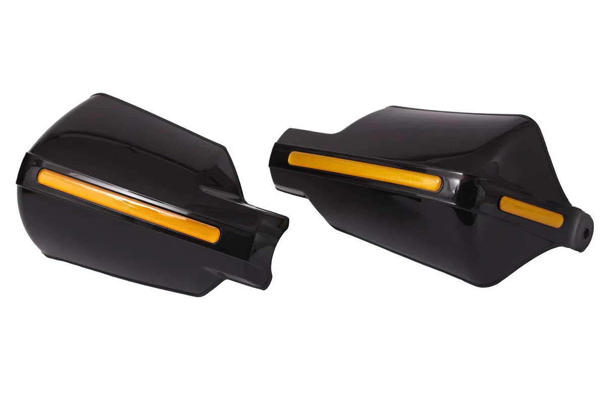 Par de Protectores de Manos para Motocicleta, 22 mm, 7/8", Color Negro
