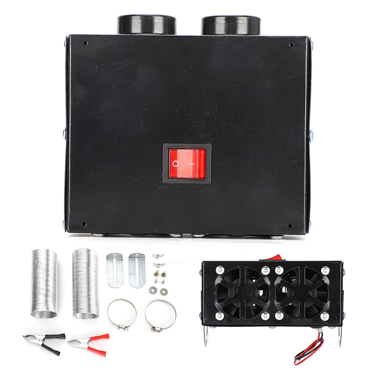 Calentador de Coche Calentador Descongelador Desempañador Portátil Ventilador Silencioso Calentamiento Rápido 600W12V (12v)
