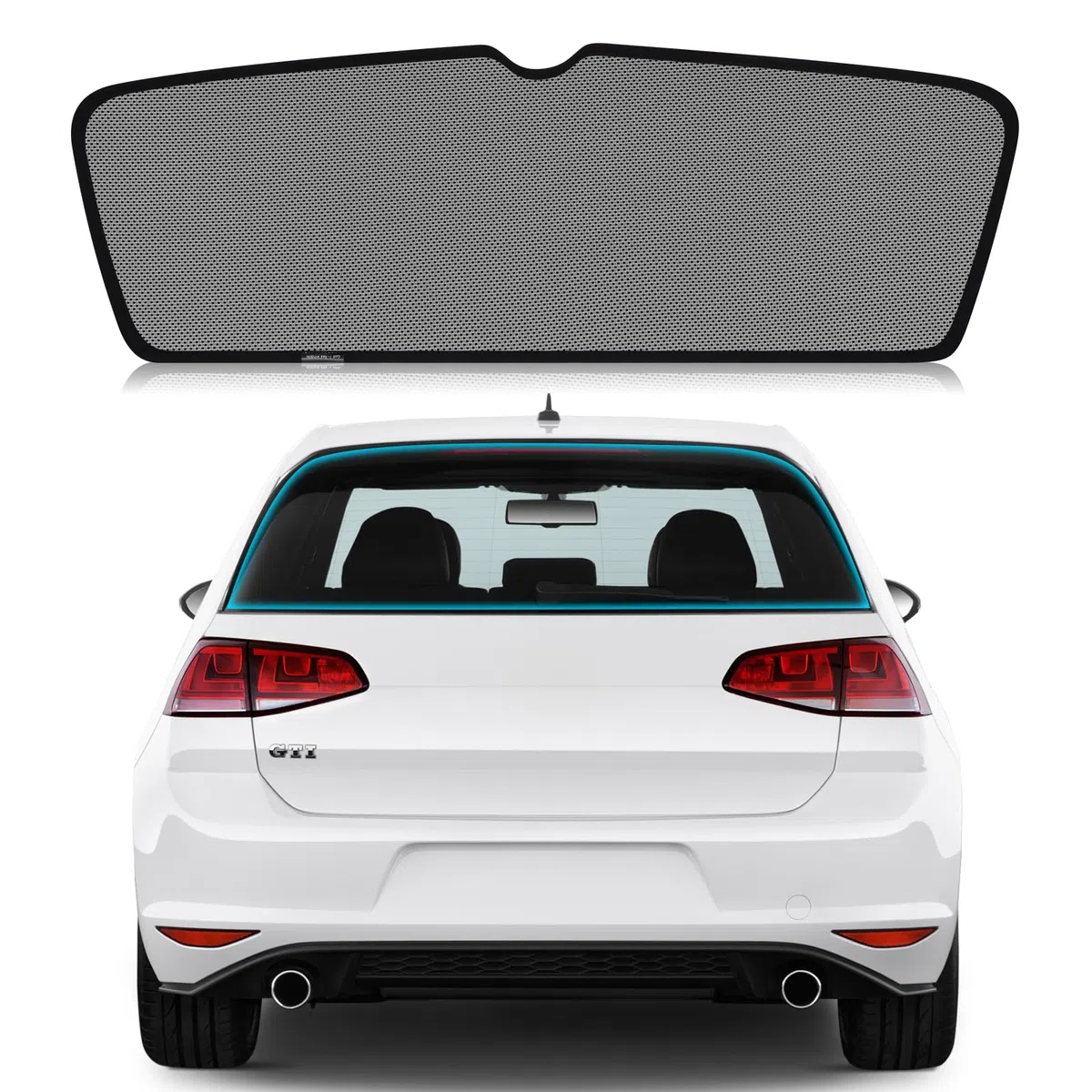 ZATOOTO Parasol Ventanas Traseras Coche para VW Golf 7 2015-2021, Protección Solar, Antirrayos UV, Apto para Niños, Plegable