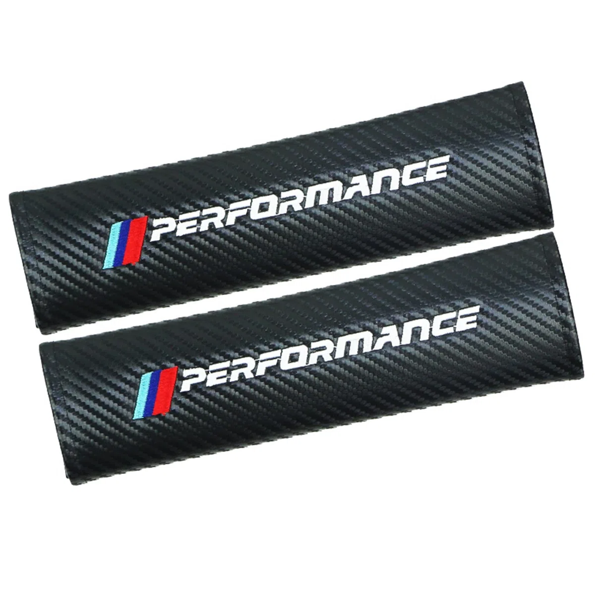 2 Coche de cojín de cinturón suave Cinturón de seguridad para adultos Cinturón de seguridad en el automóvil para adultos Cojín de cinturón de automóviles premium (Carbono - PERFORMANCE)