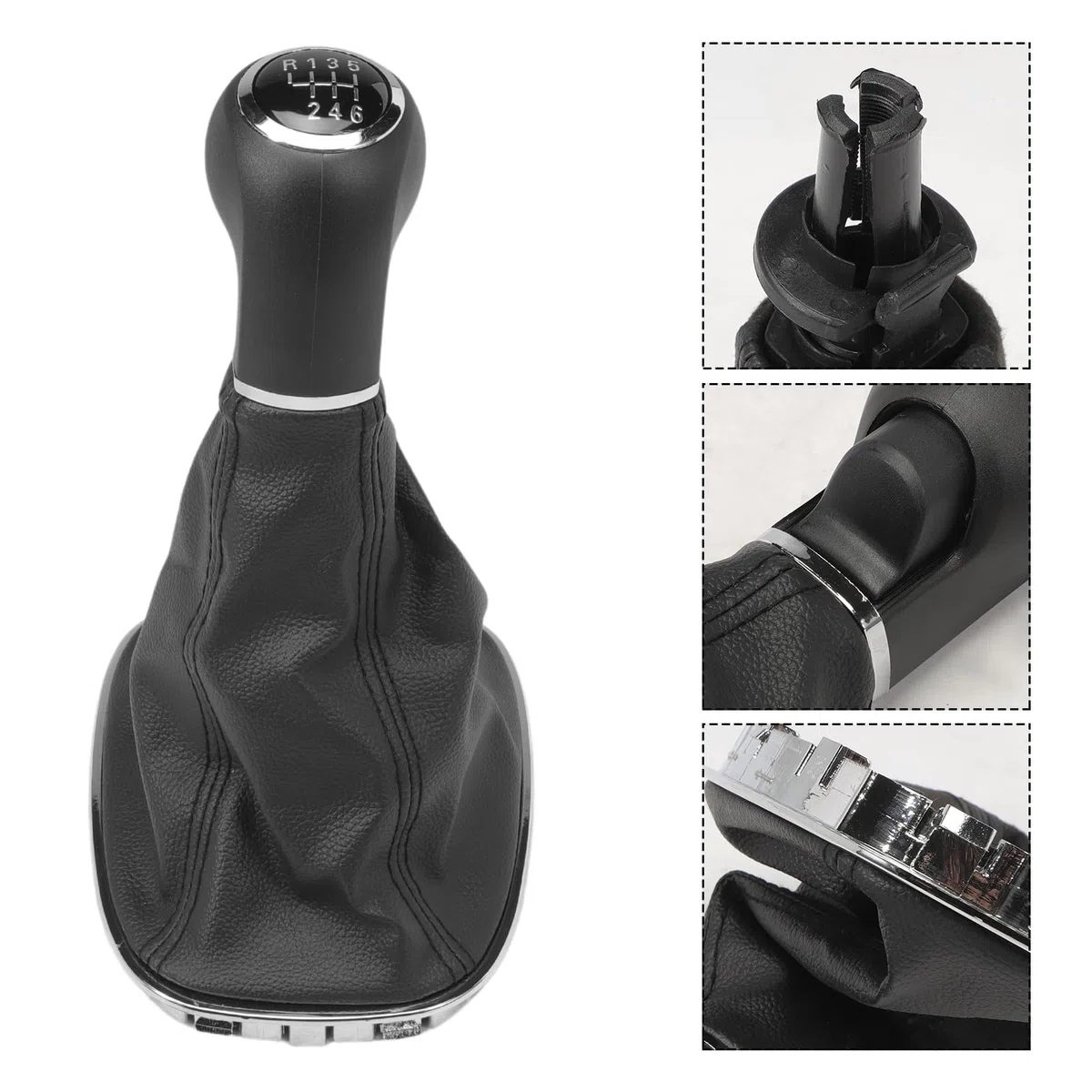 KASturbo Pomo de Cambio de 6 Velocidades Compatible con Opel Vauxhall Corsa D 2006-2014 Corsa E 2014-2019 009140093
