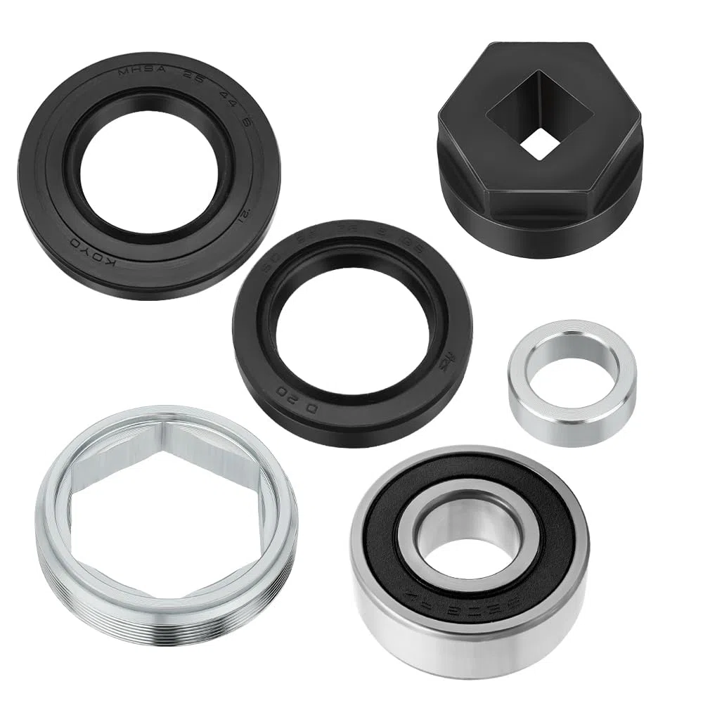 Kit de rodamiento de columna de dirección con soporte de junta, tuerca y herramientas para Yama-ha Banshee Grizzly Raptor Big Bear Warrior Wolverine YFZ450 Kodiak Bruin 350 400 450 550 600 660
