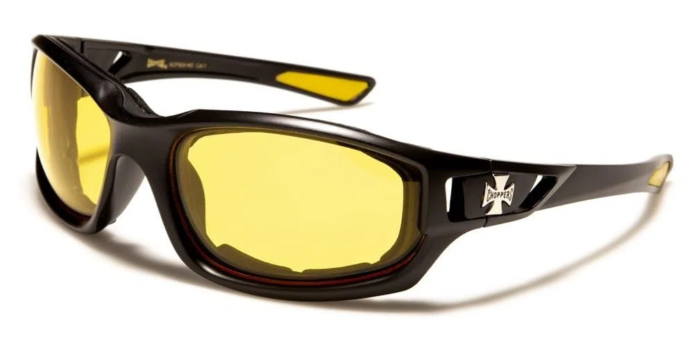 Gafas moto motociclista de sol motociclista cruz conducción noche Malta hombre mujer gafas amarillo ref:8CP935ND, amarillo