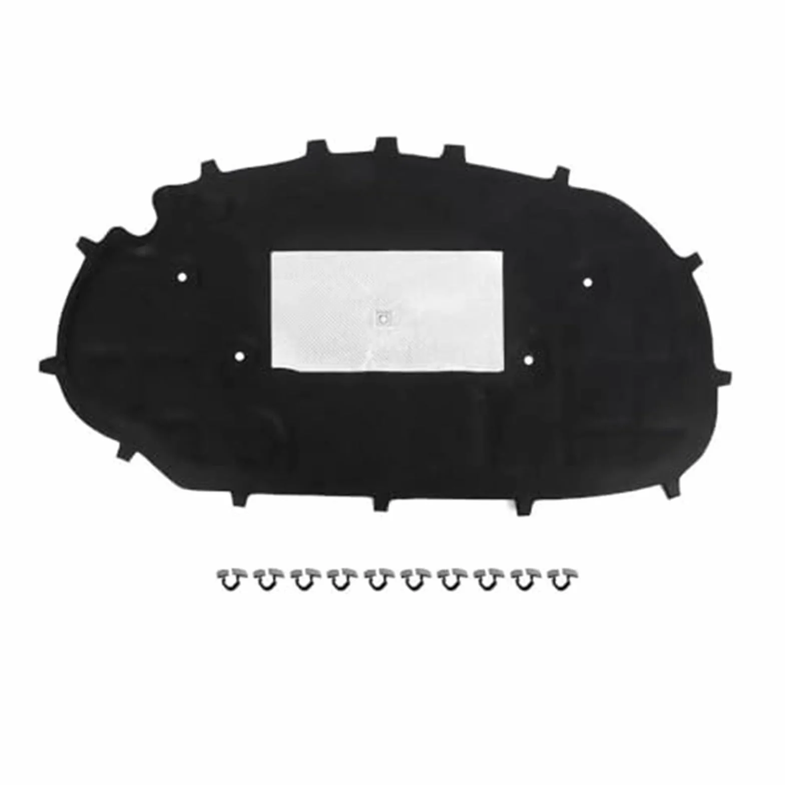 for VW, for Golf, 6/, for Golf, 6 GTI Cubierta insonorizada de algodón for Motor de capó Delantero Almohadilla de Aislamiento térmico Almohadilla de algodón Aislante para el Motor del(Schwar