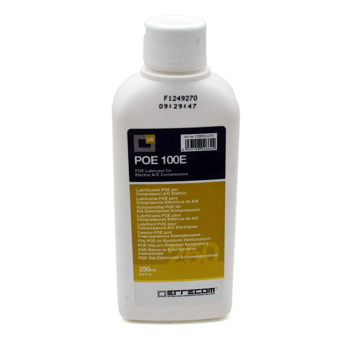 Errecom LR-POE 100 - Aceite de aire acondicionado para compresor eléctrico (250 ml)