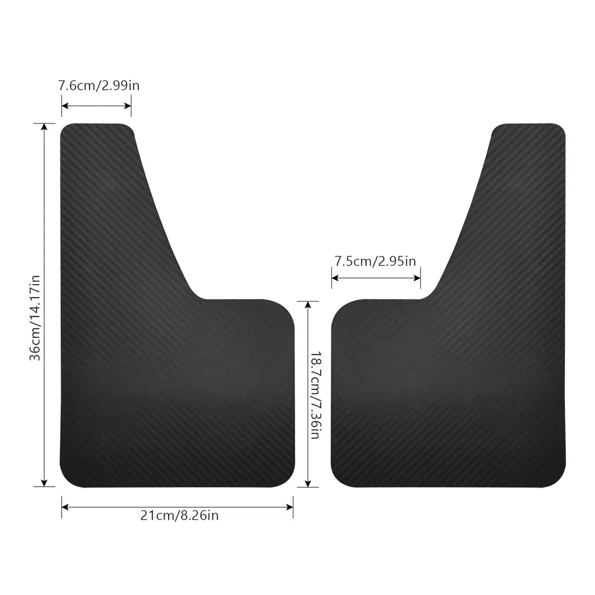 Mud Flaps Coche para Hyundai para Elantra para Veloster N para Sonata I20 I30 para Creta Ix25 Guardabarros Bengalas Automáticos Protectores Salpicaduras(2)