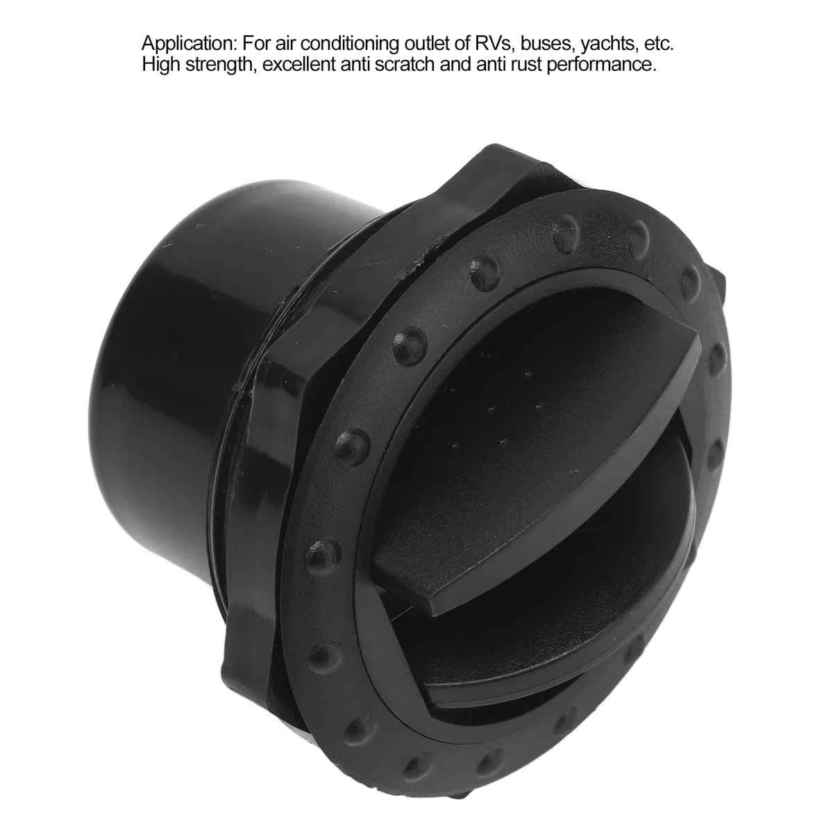 Deflector de Ventilación Universal 60mm, 4 Unidades en ABS para Mejorar el Flujo de Aire en Autocaravanas, Yates y Camiones