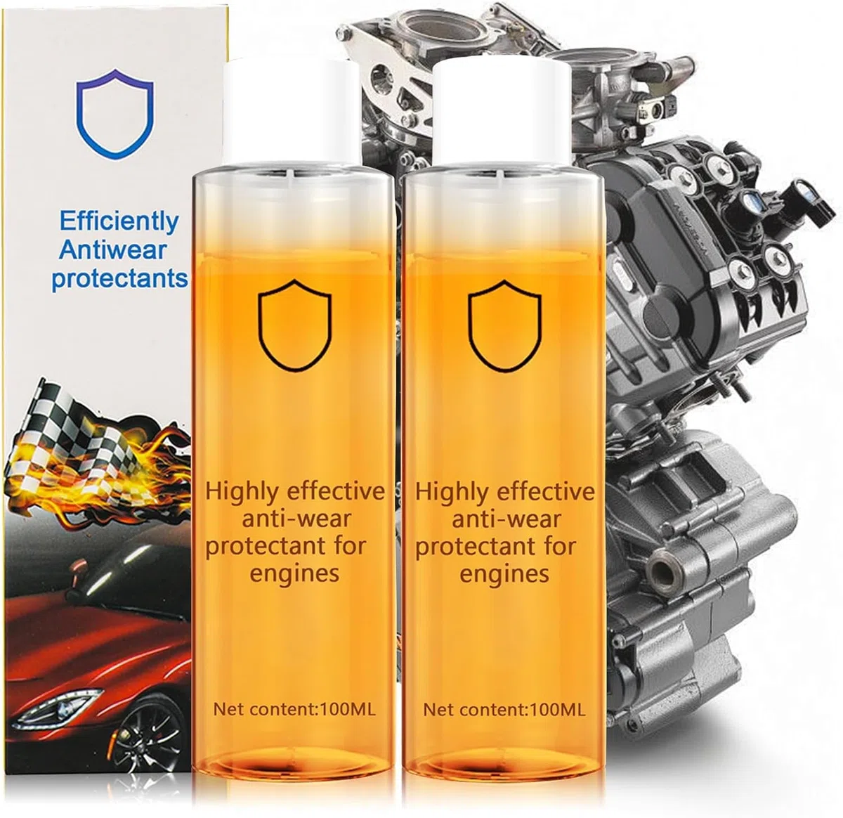 Protector antidesgaste de Motor de Alta eficacia, Protector antidesgaste para Motores, Ahorro de Combustible, reducción de Ruido, reducción de vibración, Tratamiento de combustión Potente