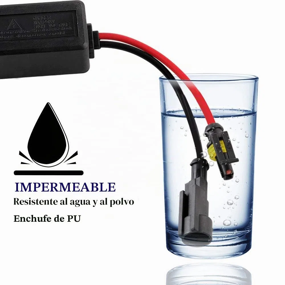 12 V 55 W Universal lastre Kit Xenon DC HID de Repuesto reactancia, 2 Piezas Todas Las Series para H1 H3 H4 H7 H10 H9 9005 9006 D2r D2s