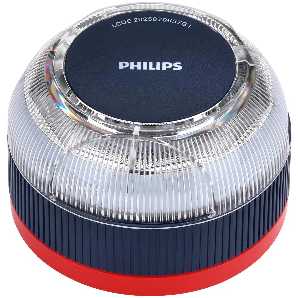 Philips Baliza de Emergencia V16 con Geolocalización y Conexión DGT 3.0 – Homologada, Plan de Datos Incluido, Base Magnética, Alta Visibilidad 1km, Resistente Lluvia y Viento, Pilas AA inlcuidas