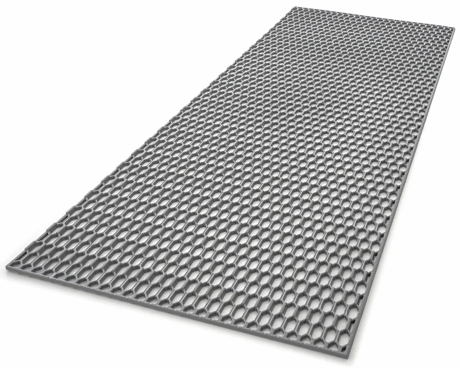 Rejilla grande Racing tuning, 40 x 120 cm, plástico ABS, panal en colores RAL (gris oscuro RAL 9023)