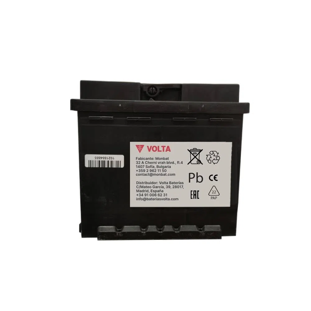 Bateria de Coche Standard 45Ah 360A Volta L450I para Automóvil de turismo - Borne +Izq - Medidas Largo 207 x Ancho 175 x Alto 190 mm con 2 años de Garantía - Fabricación Europea.