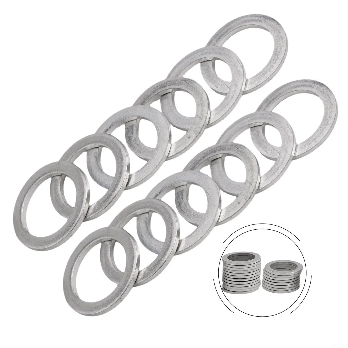 94109 20000 juntas de arandela de drenaje de aceite, paquete de 20 para Honda para motores ACURA, sello de cárter de aceite del motor